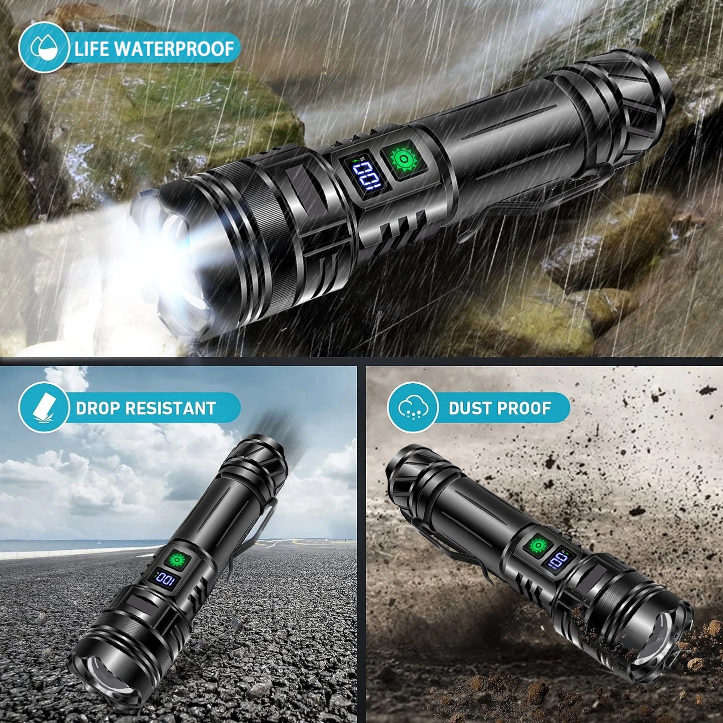 🔦Power Zoom Flashlight