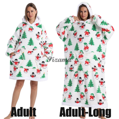 Winter Warm Flannel Thick Christmas Women's