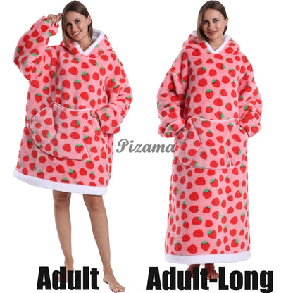 Winter Warm Flannel Thick Christmas Women's