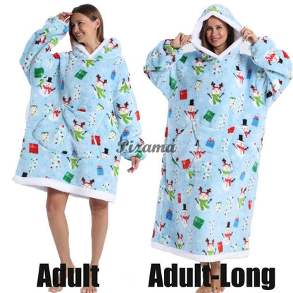 Winter Warm Flannel Thick Christmas Women's