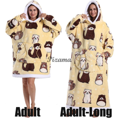 Winter Warm Flannel Thick Christmas Women's