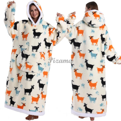 Winter Warm Flannel Thick Christmas Women's