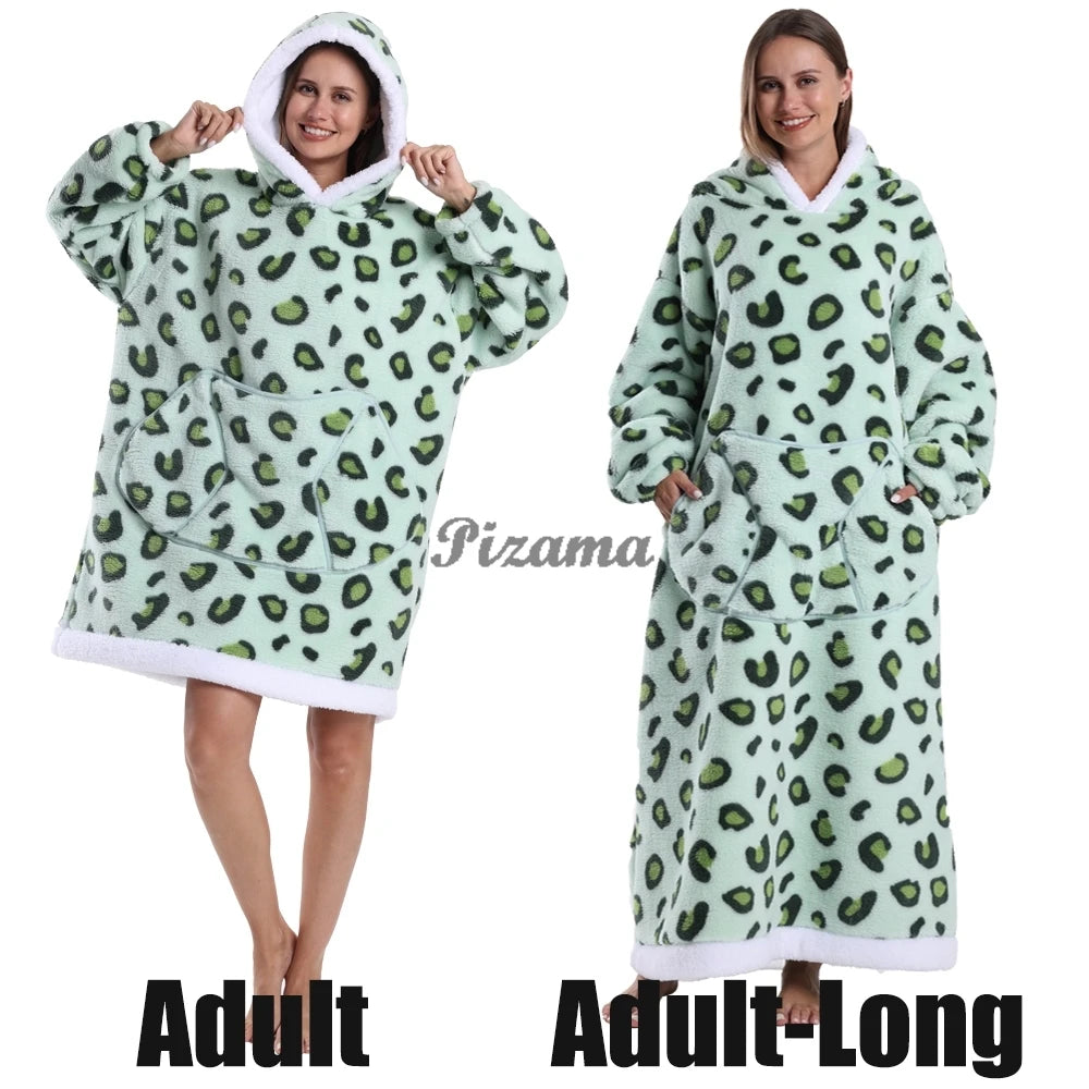 Winter Warm Flannel Thick Christmas Women's