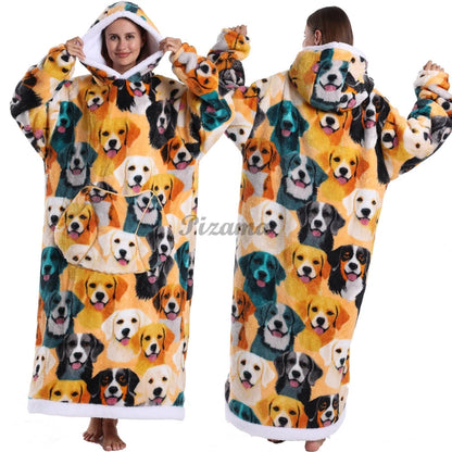 Winter Warm Flannel Thick Christmas Women's