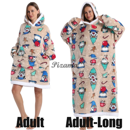 Winter Warm Flannel Thick Christmas Women's