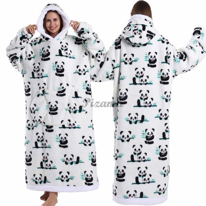 Winter Warm Flannel Thick Christmas Women's