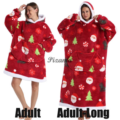 Winter Warm Flannel Thick Christmas Women's