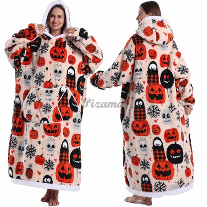 Winter Warm Flannel Thick Christmas Women's