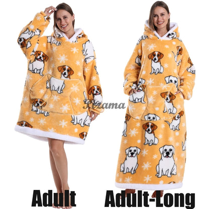 Winter Warm Flannel Thick Christmas Women's