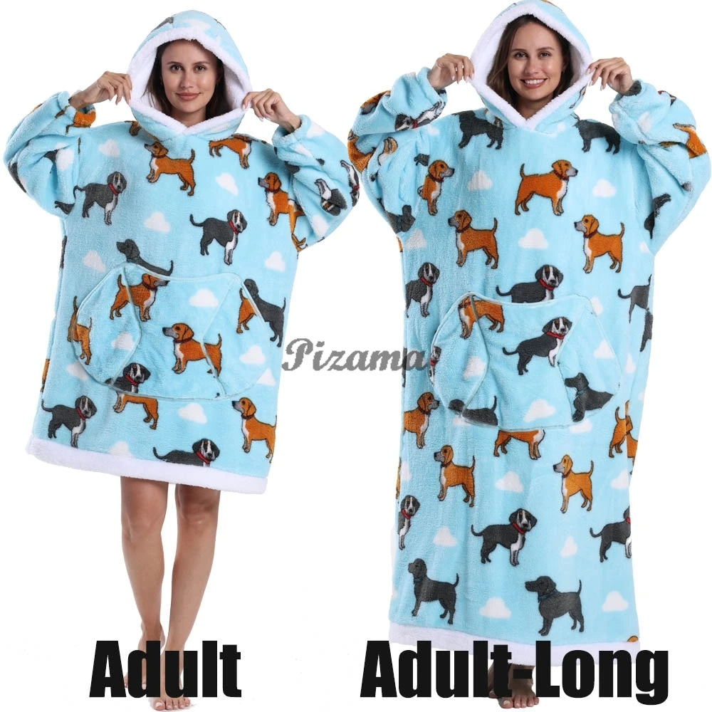 Winter Warm Flannel Thick Christmas Women's