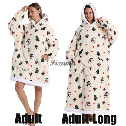 Winter Warm Flannel Thick Christmas Women's