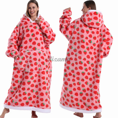 Winter Warm Flannel Thick Christmas Women's